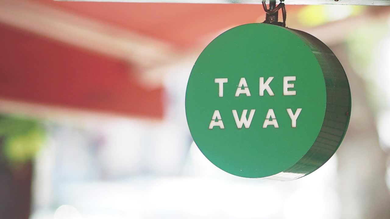 Take Away Sign