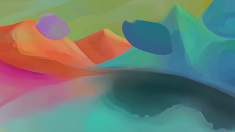 animación de formas abstractas coloridas y gradientes