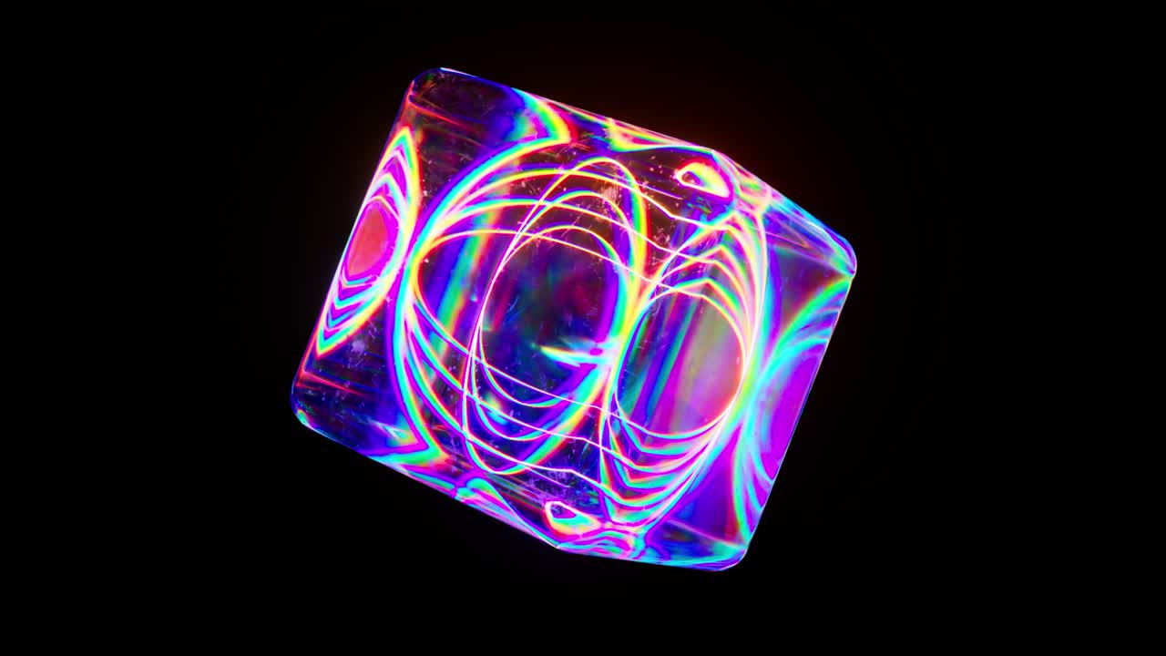 추상적인 다채로운 결정 기하학적 모양