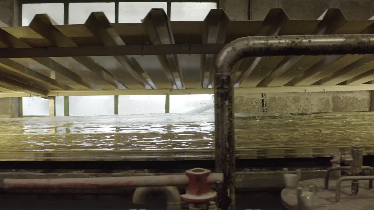 Interior of DRT biomass plant, Vielle-Saint-Girons, France. Close-up