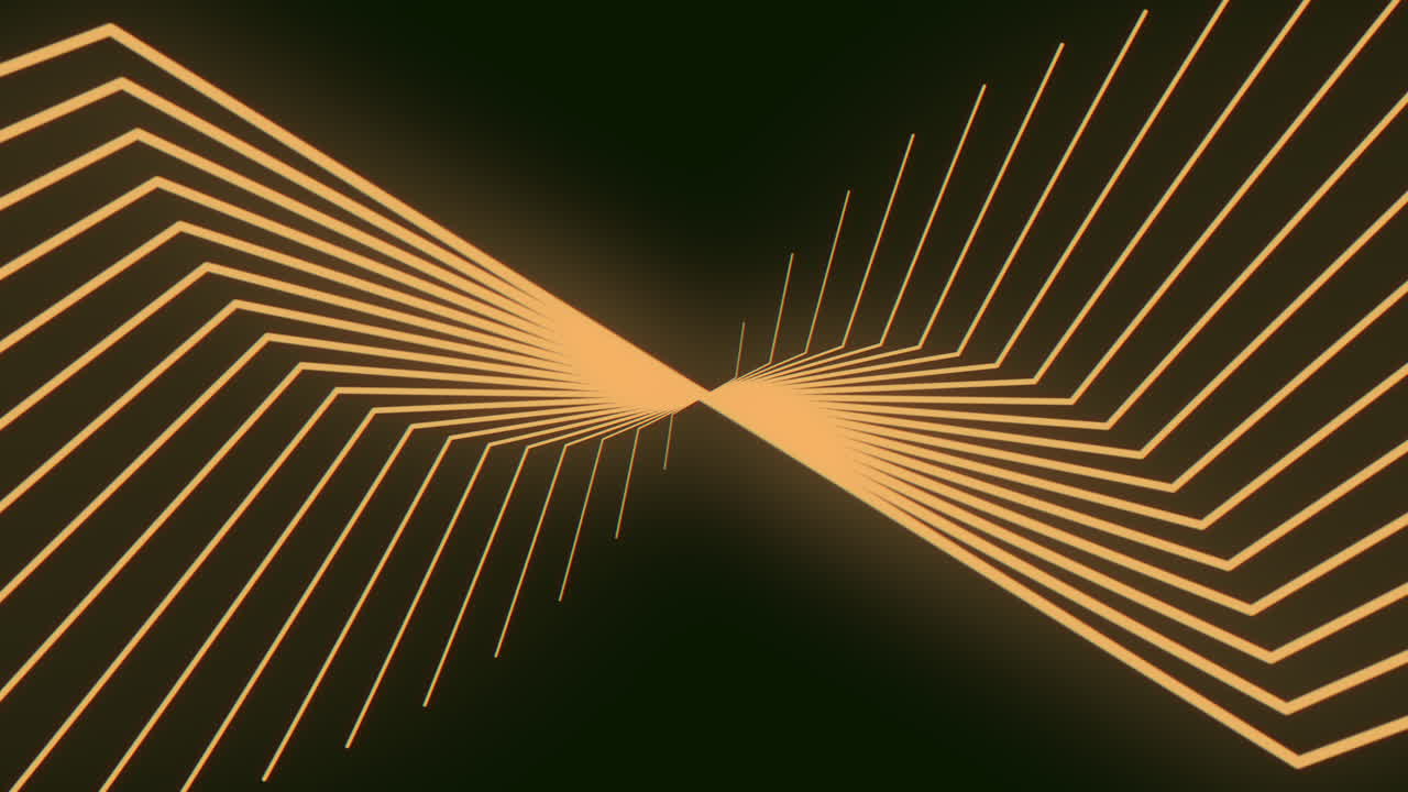 오렌지색 지그자그 선이 이미지를 앞으로 추진합니다.