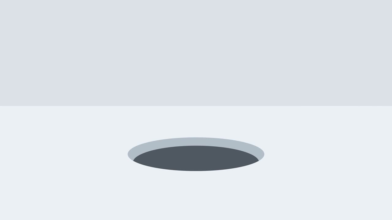 사업가가 구이에 떨어지는 위험 개념, 평평한 스타일의 루프 일러스트레이션