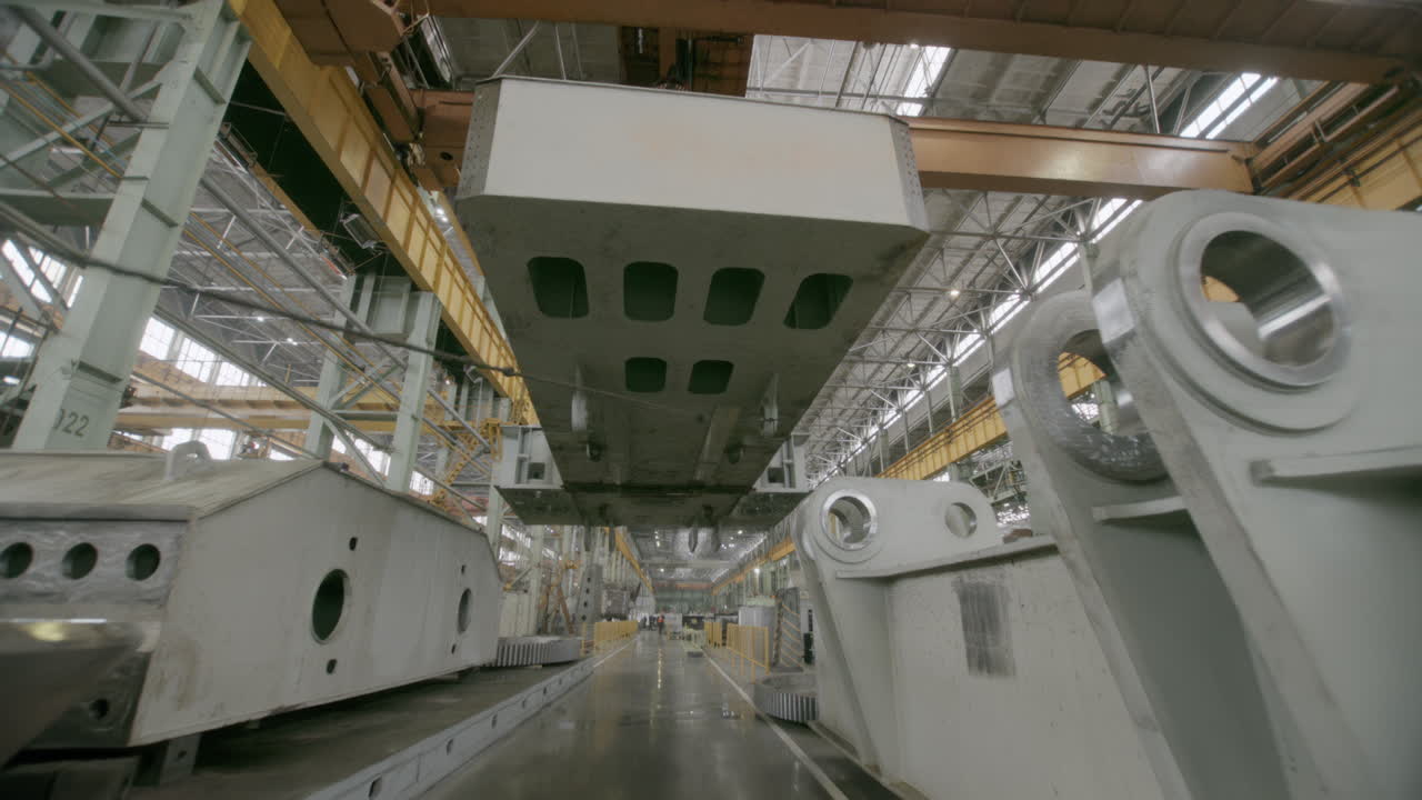 제조 시설의 대형 산업 부품