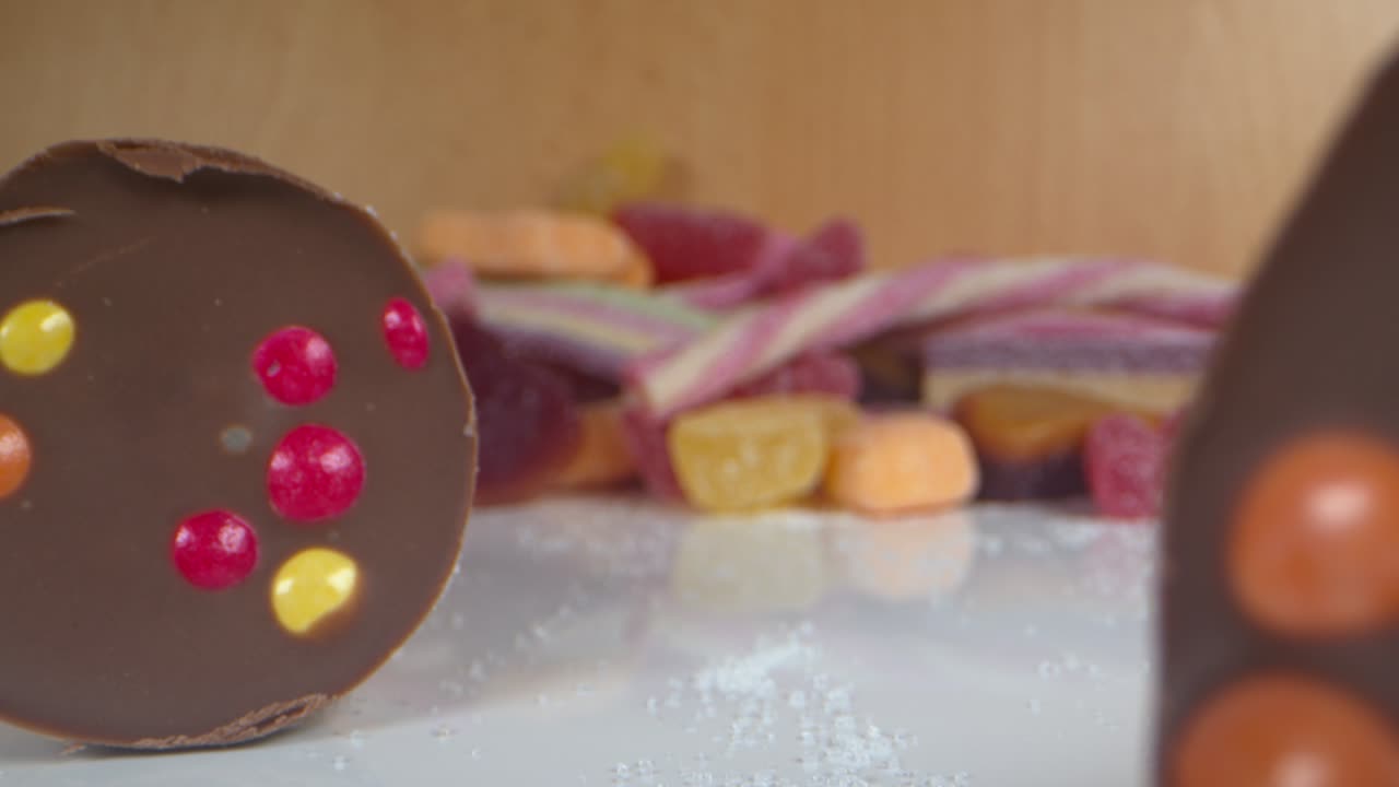 dulces y deliciosos caramelos azucarados