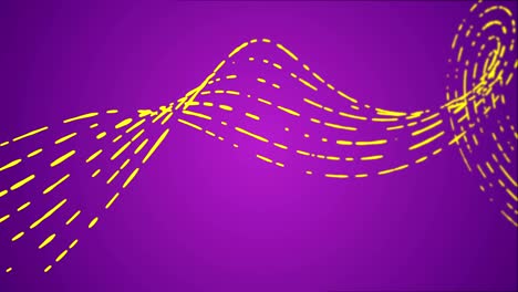 abstract neon bright broken line background loop yellow purple