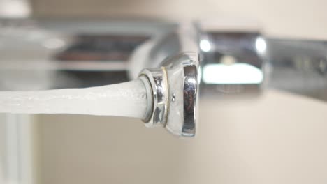 water flowing from a faucet