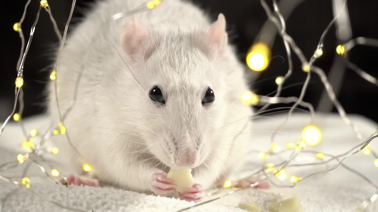 鉄のネズミ - 2020年のシンボル - ルーピング・ムービー - シネマグラフ - 4k