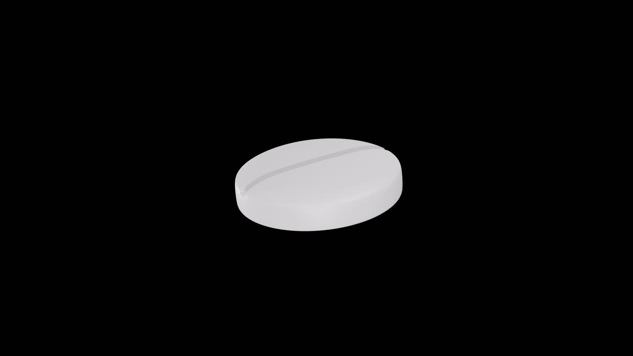Animation of floating pill on black background | Premium Stock Video ...