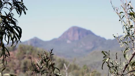 steady view of a tranquil mountain range