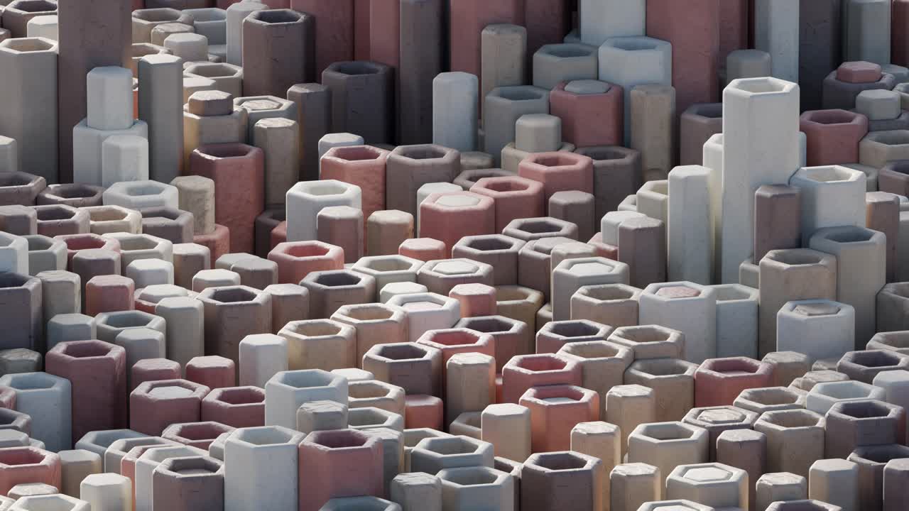 Abstract Geometric 3D Render