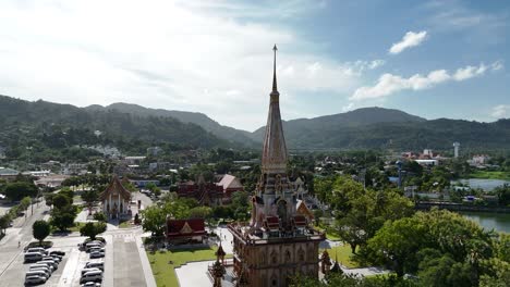 temple and cityscape
