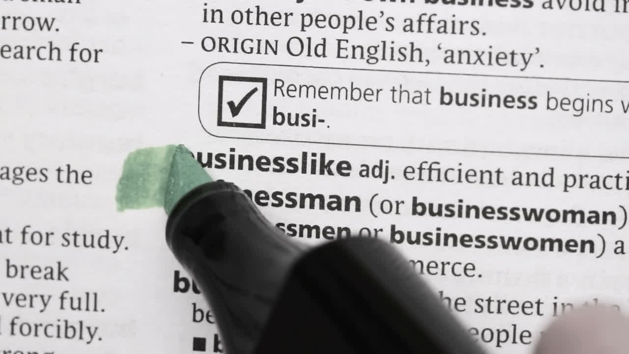 Businessman highlighted in green