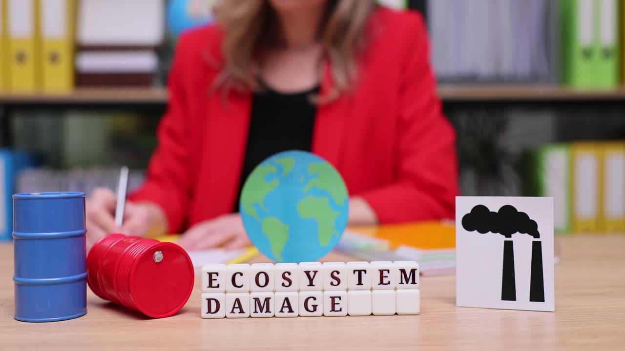 Ecosystem Damage and Environmental Pollution Concept