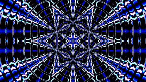 hermoso caleidoscopio abstracto que brilla, una luz radiante que regula los movimientos sutiles