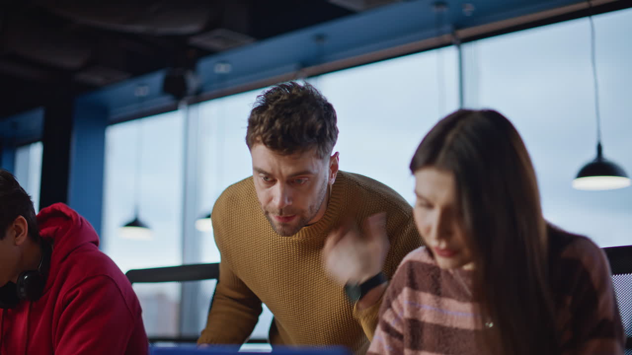 Team working together in the office