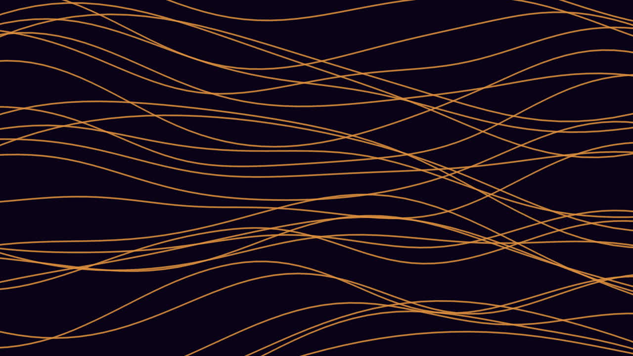 Dynamic and energetic yellow line pattern on black background