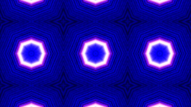 Fundo abstrato em loop de caleidoscópio, animação, renderização, loop.