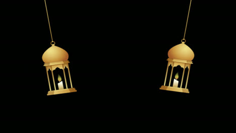 Ramadan-Kareem-Islamic-Lantern-hanging-with-star-loop-Animation-video-transparent-background-with-alpha-channel.