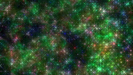 el caos se mueve el arco iris brilla y las estrellas en la galaxia profunda