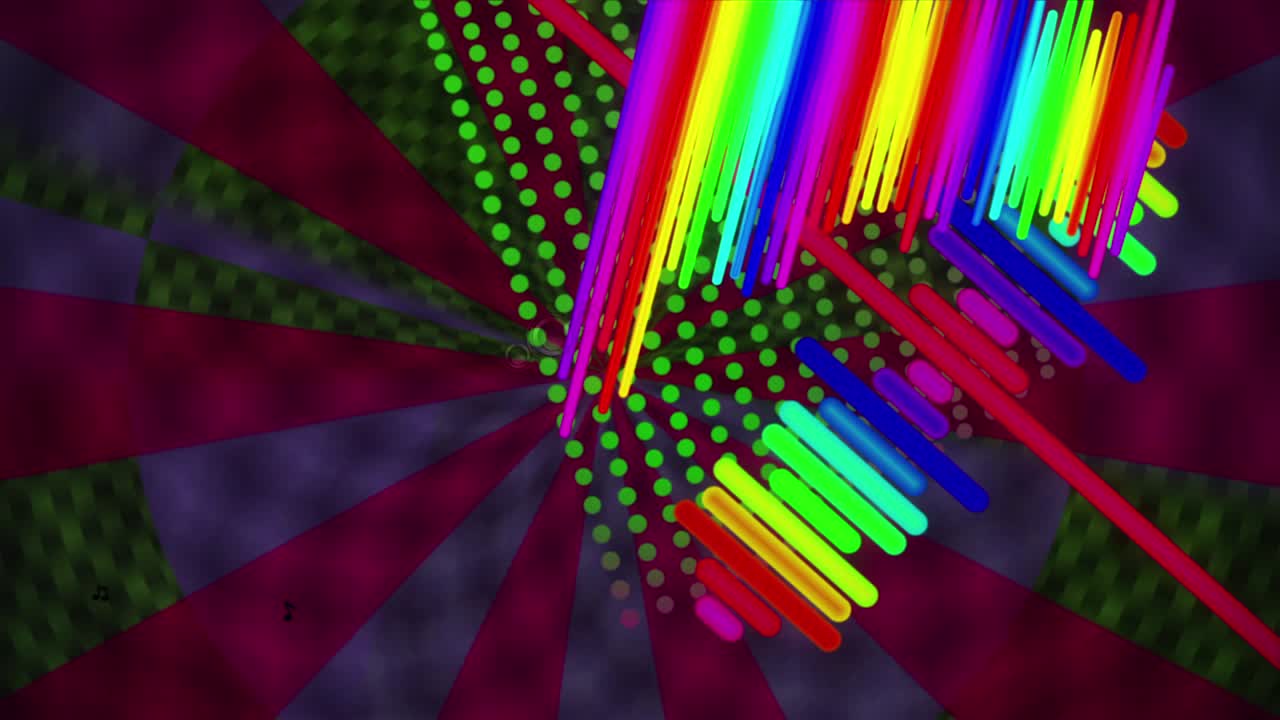 espectro de la música vintage vj bucle