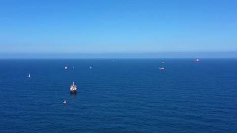 ships at sea