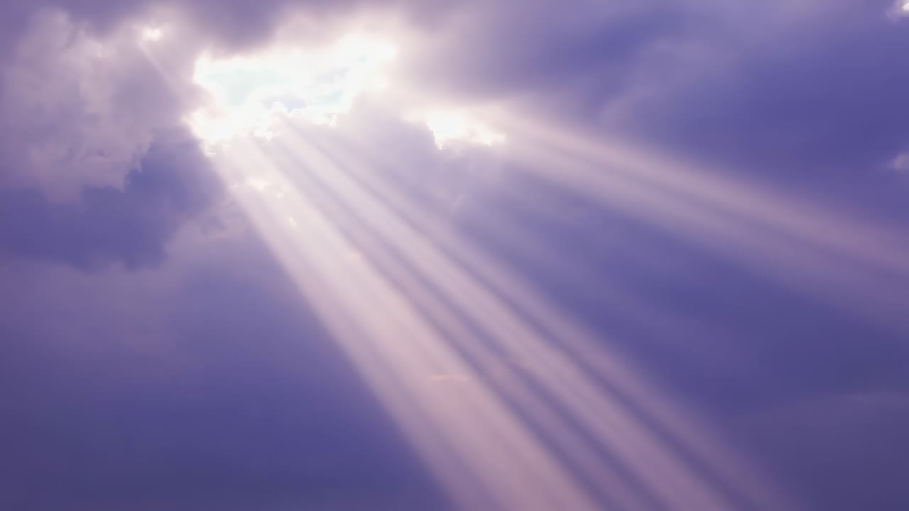 Sun Rays Breaking Through Clouds