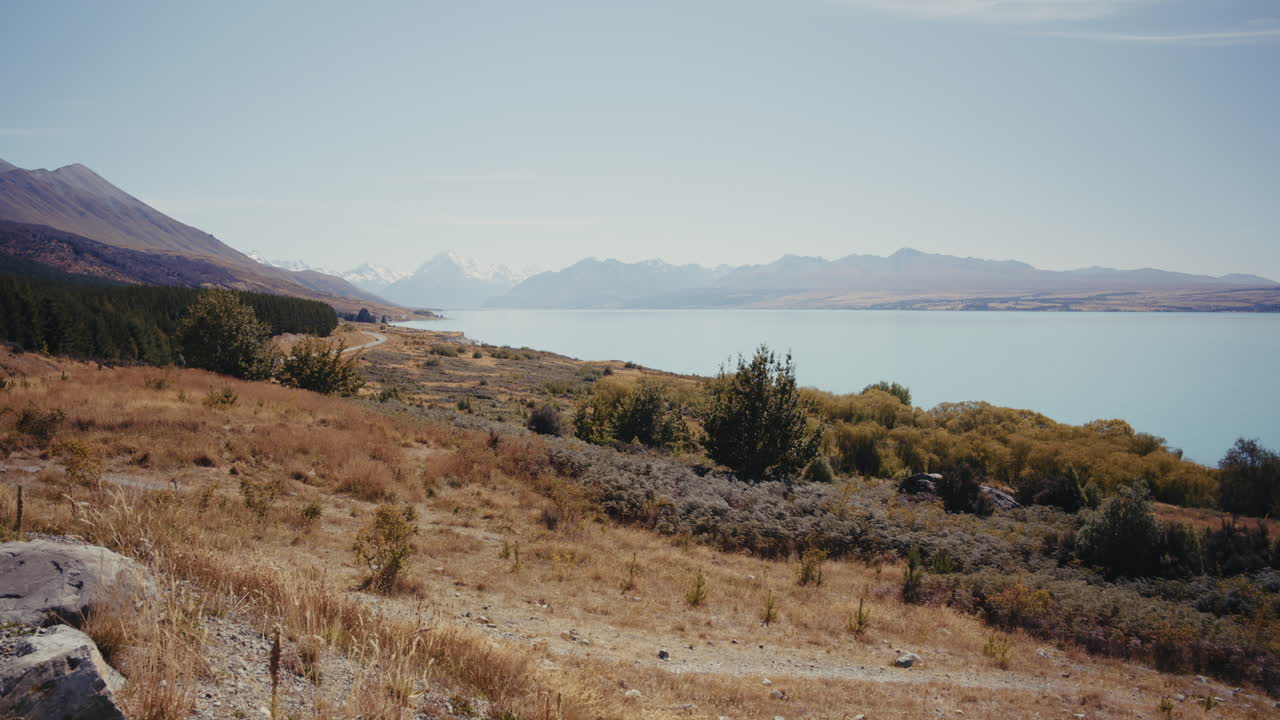 Majestic Mountain View Over Lake in New Zealand