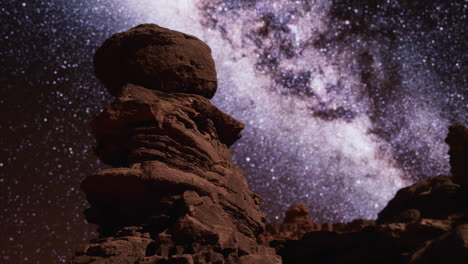 vía láctea en el parque de piedra natural del gran cañón