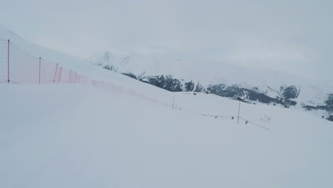 boardercross pov ski and snowboarding in livigno, italian alps