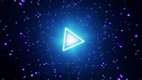 triangle neon light vj loop