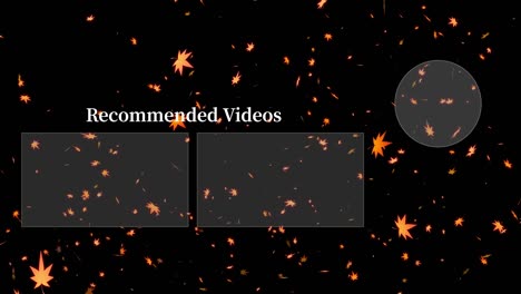 autumn leaves particles youtube end card ending screen motion graphics