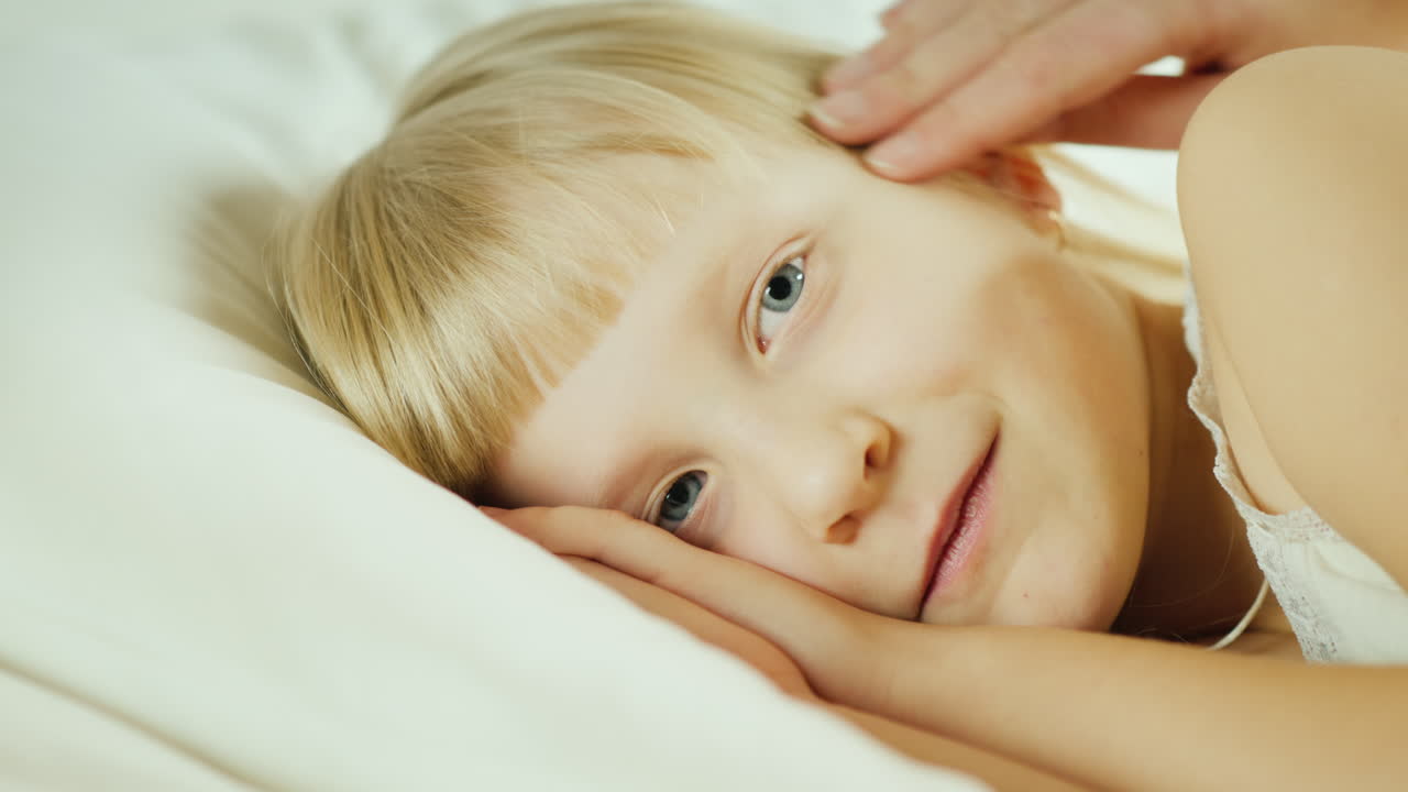 아이는 온도를 측정했습니다 02