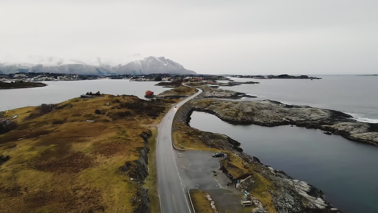 대서양 도로의 경치 좋은 전망