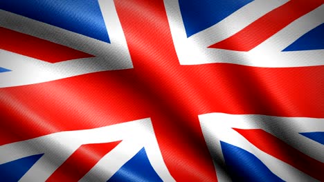 united kingdom flag. seamless looping animation. 4k high definition video