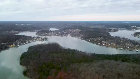 Hermosa-Vista-Panorámica-Aérea-Del-Embalse-Del-Lago-De-Los-Ozarks