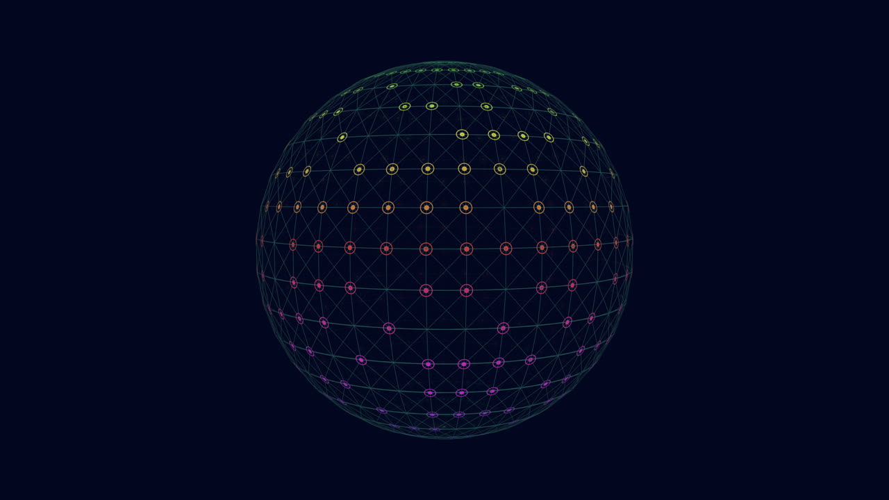 esfera vívida una exhibición hipnotizante de colores vibrantes y patrones intrincados