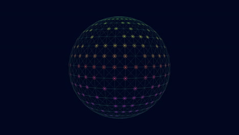 esfera vívida una exhibición hipnotizante de colores vibrantes y patrones intrincados