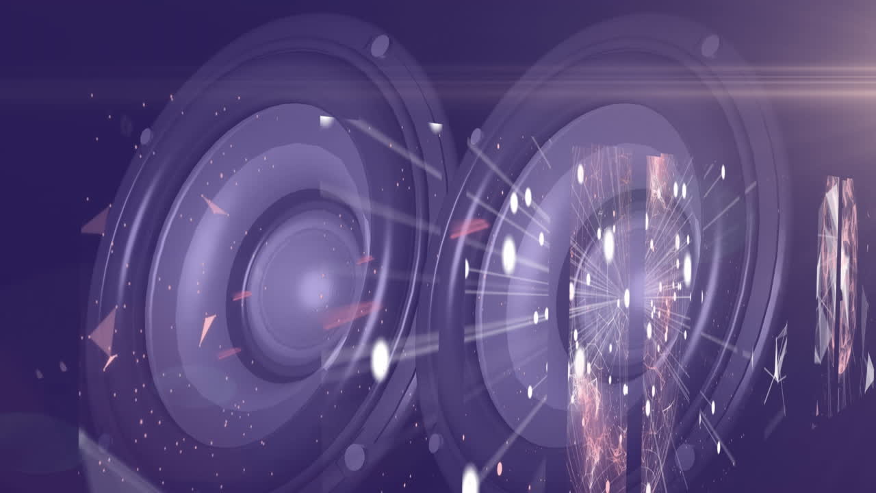 연결 네트워크의 화면에 대해 진동하는 스테레오 스피커