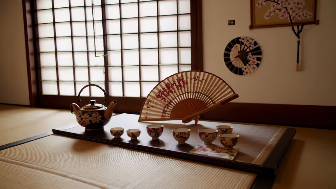 Japanese Tea Ceremony Setting