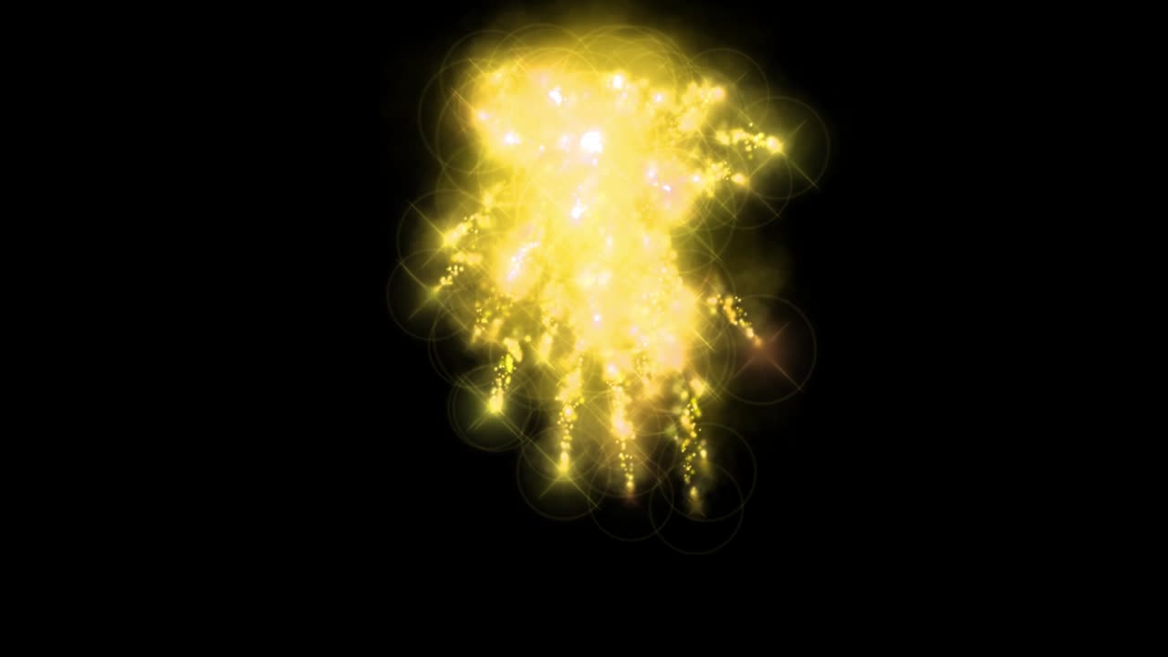 chispas de fuego partículas de color animación gráficos de movimiento