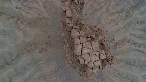 vista de drones de un monumento de roca en cuatro esquinas en los estados unidos