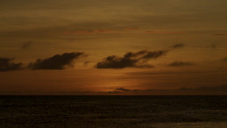 quick time lapse of sunset and passenger boats sailing in boracay