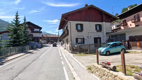 scenic drive through piedmont, italy