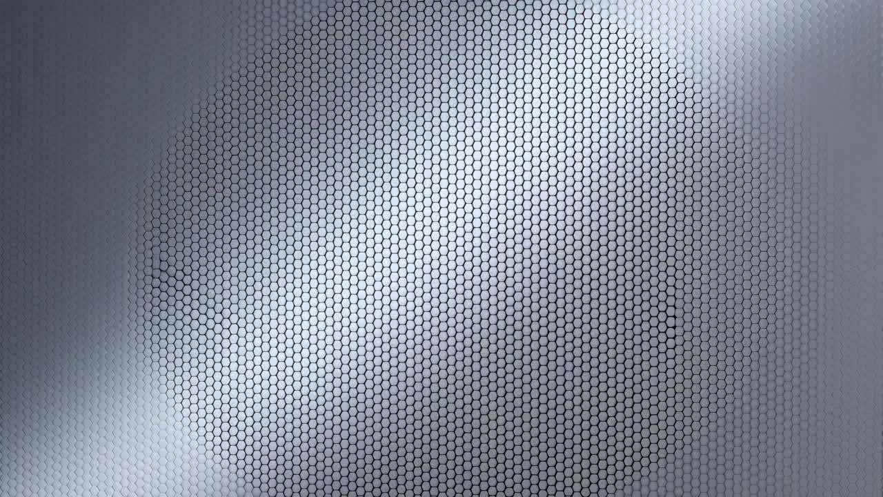 Metallic Hexagonal Mesh Pattern Background
