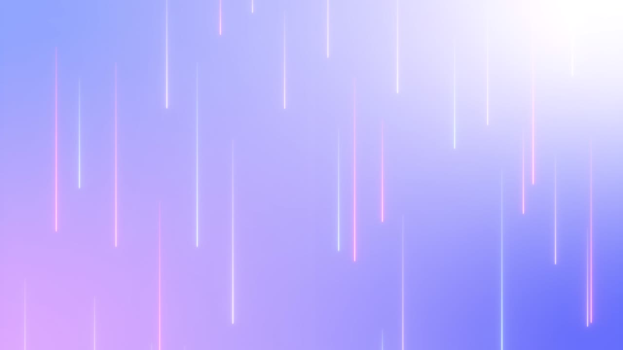 抽象的なネオンラインのループアニメーション。モダンな背景、シームレスなモーションデザイン、スクリーンセーバー、背景。4Kアニメーションポスターバナー。青とピンクのネオンライト。混沌とした光る雨粒