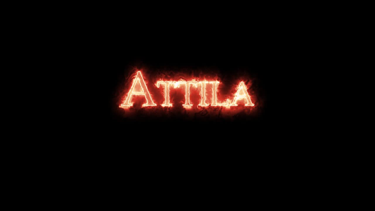 attila escrito con fuego. bucle