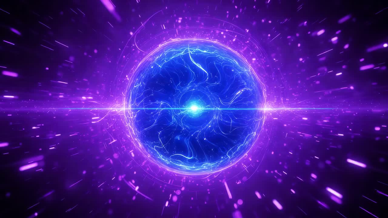 círculo resplandeciente abstracto de luz