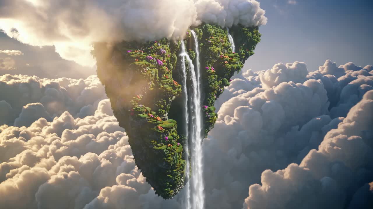 Floating Island Paradise in the Clouds