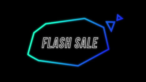 Flash-Sale-advertisement-in-Retro-Eighties-concept