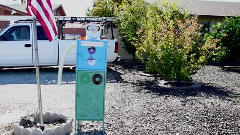 a robot library with the doors closed